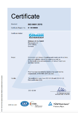 DIN ISO 9001:2015