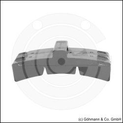 Bremsklotzsohle 560/300 x 55 mm mit Dehnfuge