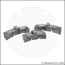 Bremsklotzsohlen Grausguss Gruppenfoto