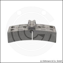 Bremsklotzsohlen 560/250 x 60 mm COSID 810